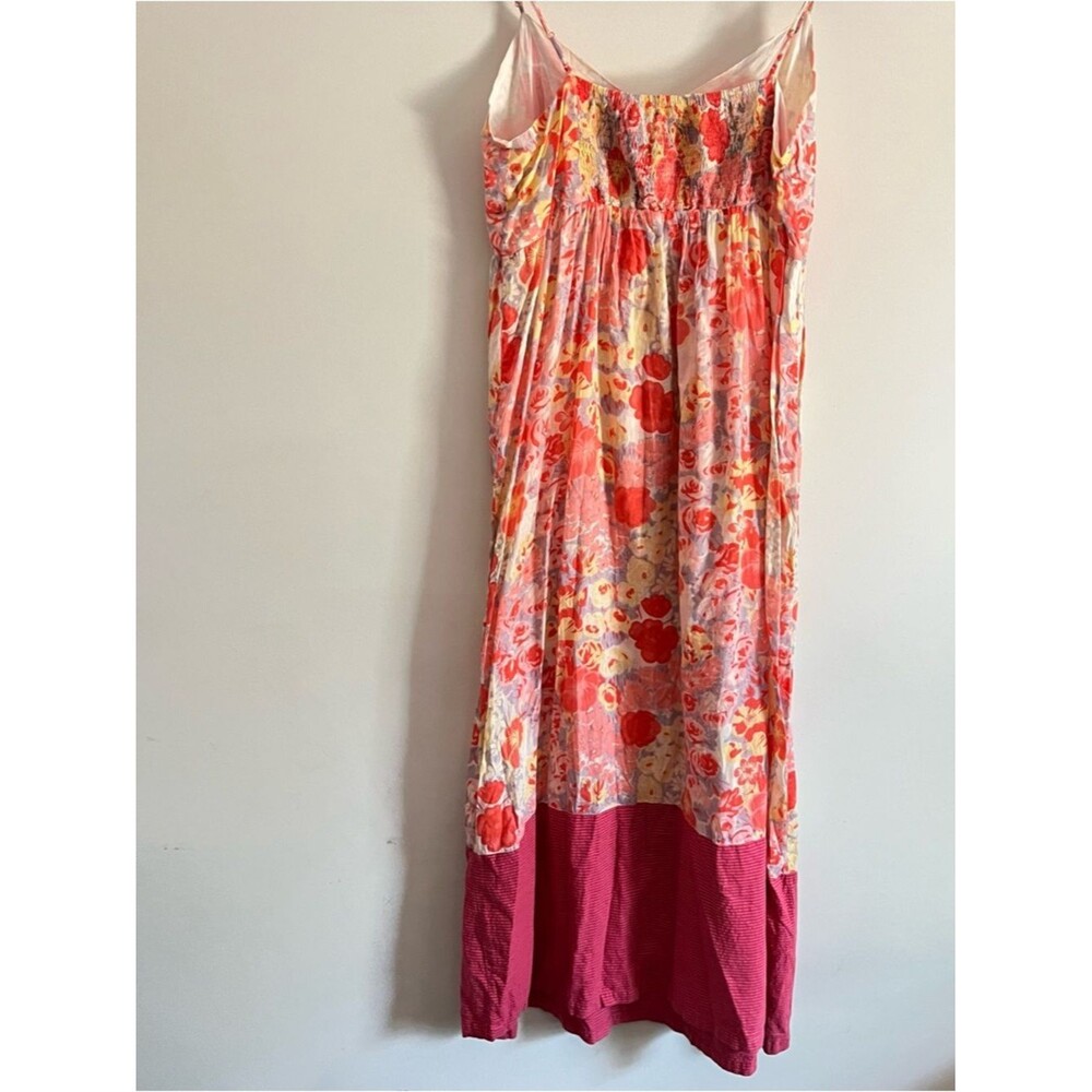 April Cornell Floral Boho Midi Dress 100% Cotton Size Medium Cottagecore - Picture 9 of 12